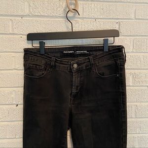 Black Old Navy Rockstar skinny jeans